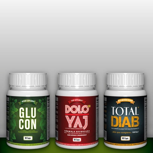 Combo Integral: Glucon + Dolo Yaj + Total Diab